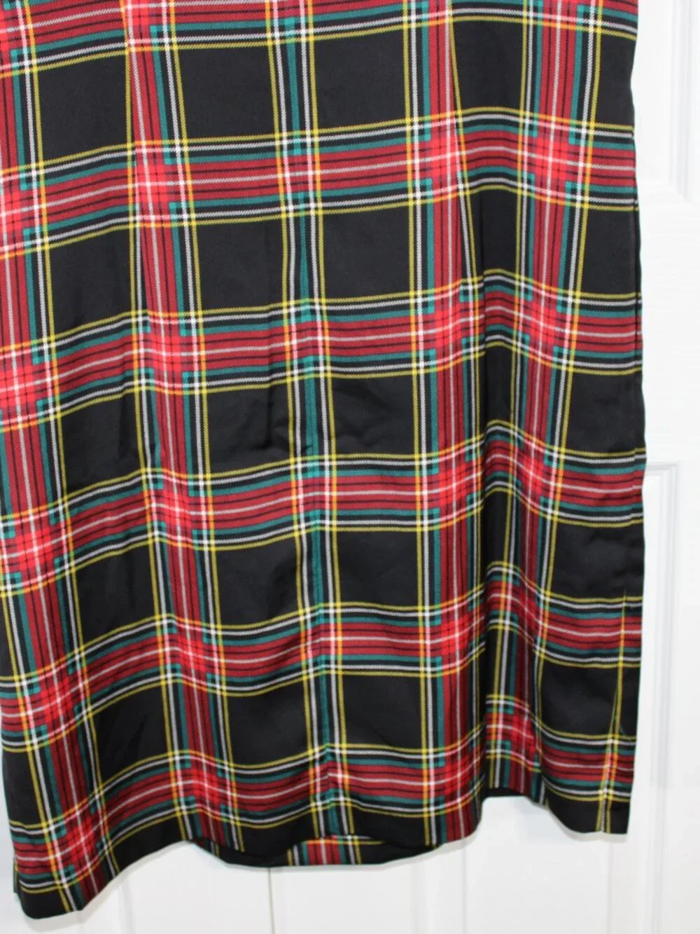 NWT J.Crew Tartan Plaid Sleeveless Midi Dress with Bow-Neck Tie